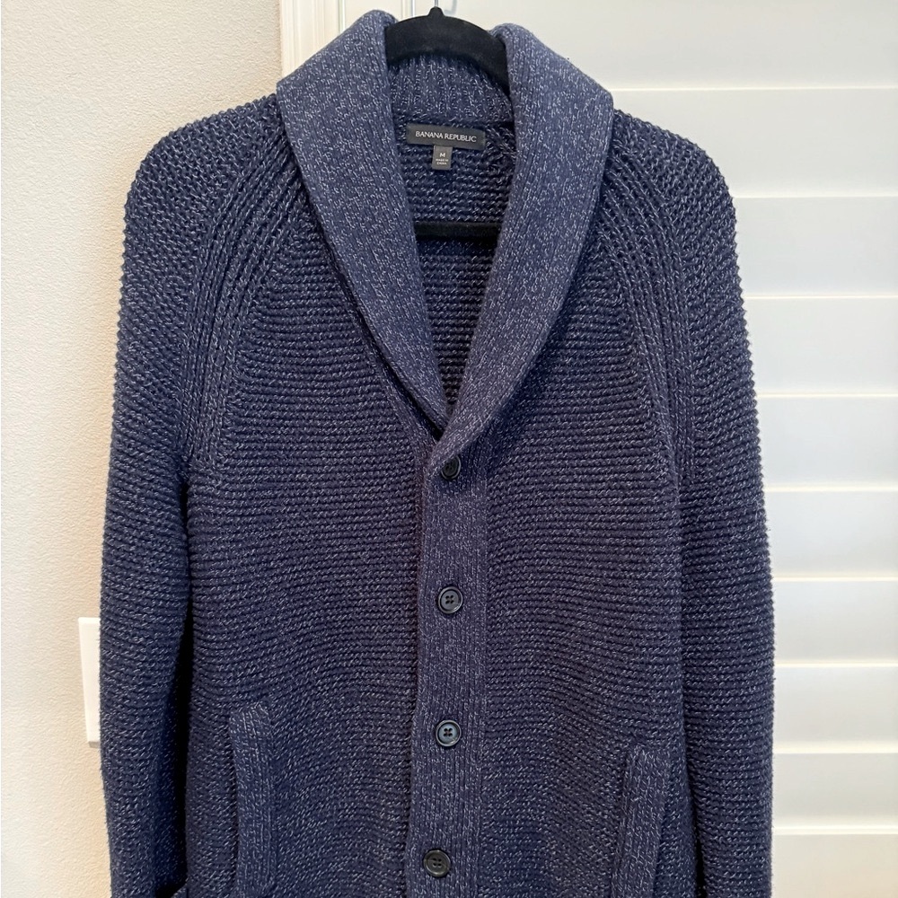 Brand New Banana Republic Navy Cardigan Sweater
